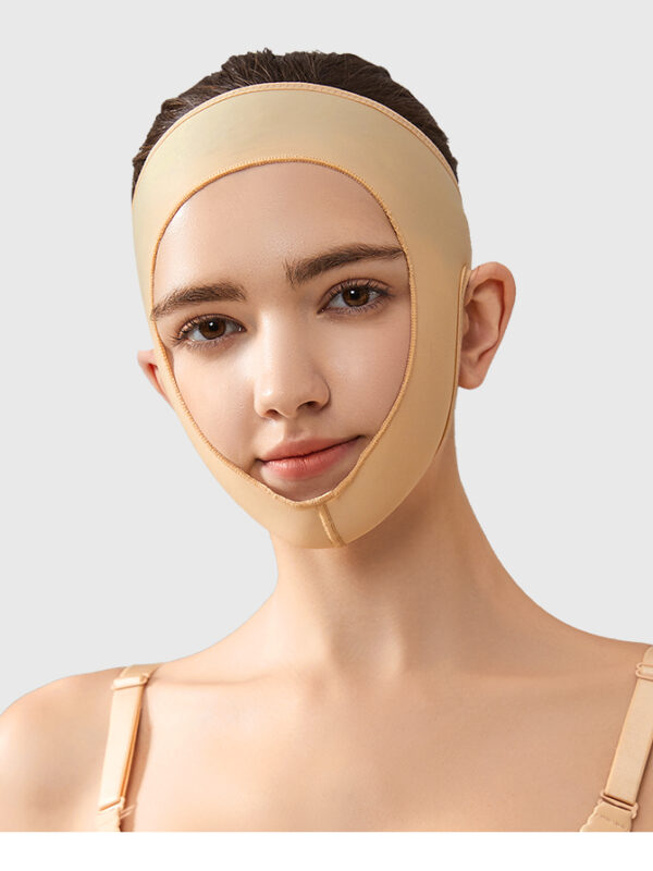 Post-Surgery Full-Head Facial Compression Mask for Chin & Jawline