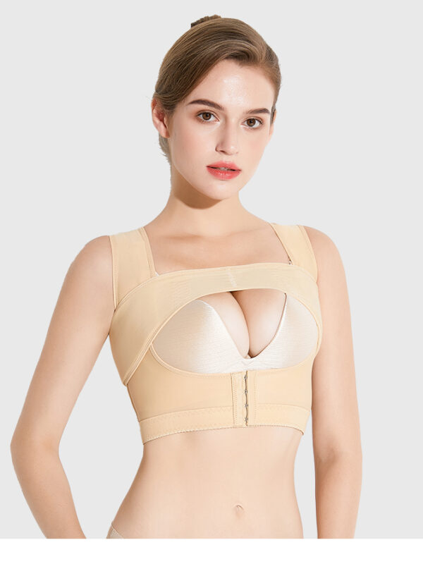 Post-Surgery Front-Closure Compression Bra with Adjustable Straps