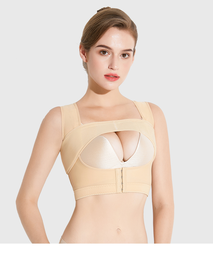 Post-Surgery Front-Closure Compression Bra with Adjustable Straps