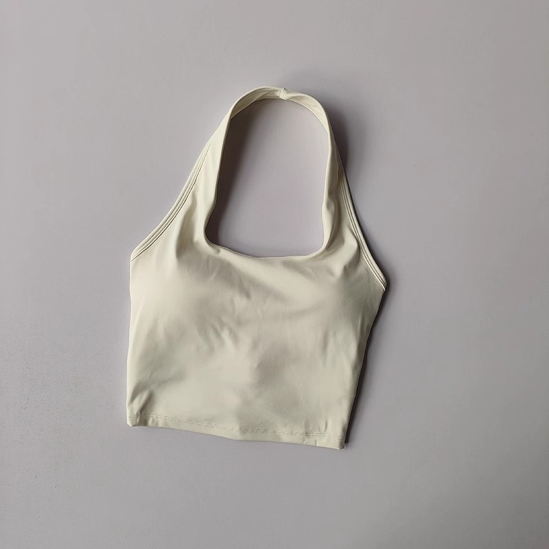 HKRXEC Racerback Sports Bra Crop Top in Light Blue