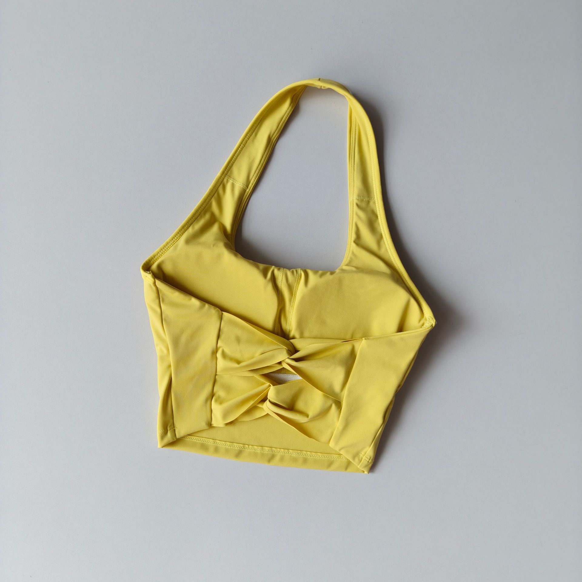 HKRXEC Racerback Sports Bra Crop Top in Light Blue