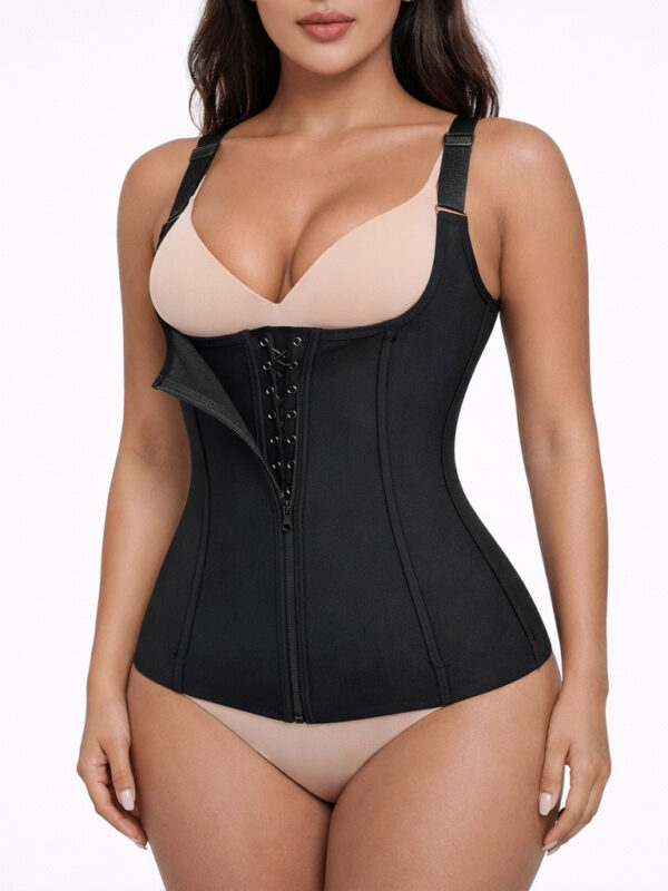 Open-Bust Hook-and-Eye Waist Trainer Corset