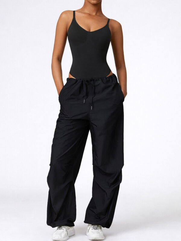 Wide-Leg Performance Pants with Drawstring Waist