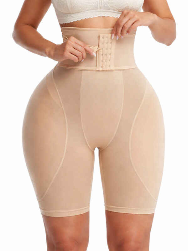 High-Waist Hook-Closure Shaper Shorts