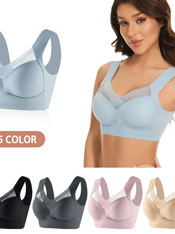 Seamless Wide-Strap Wireless Support Everyday Bra
