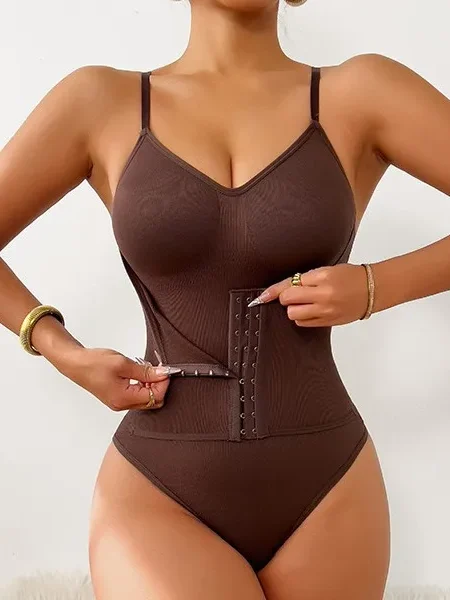 HKRXEC Open-Bust Side-Buckle Shaping Bodysuit Brief