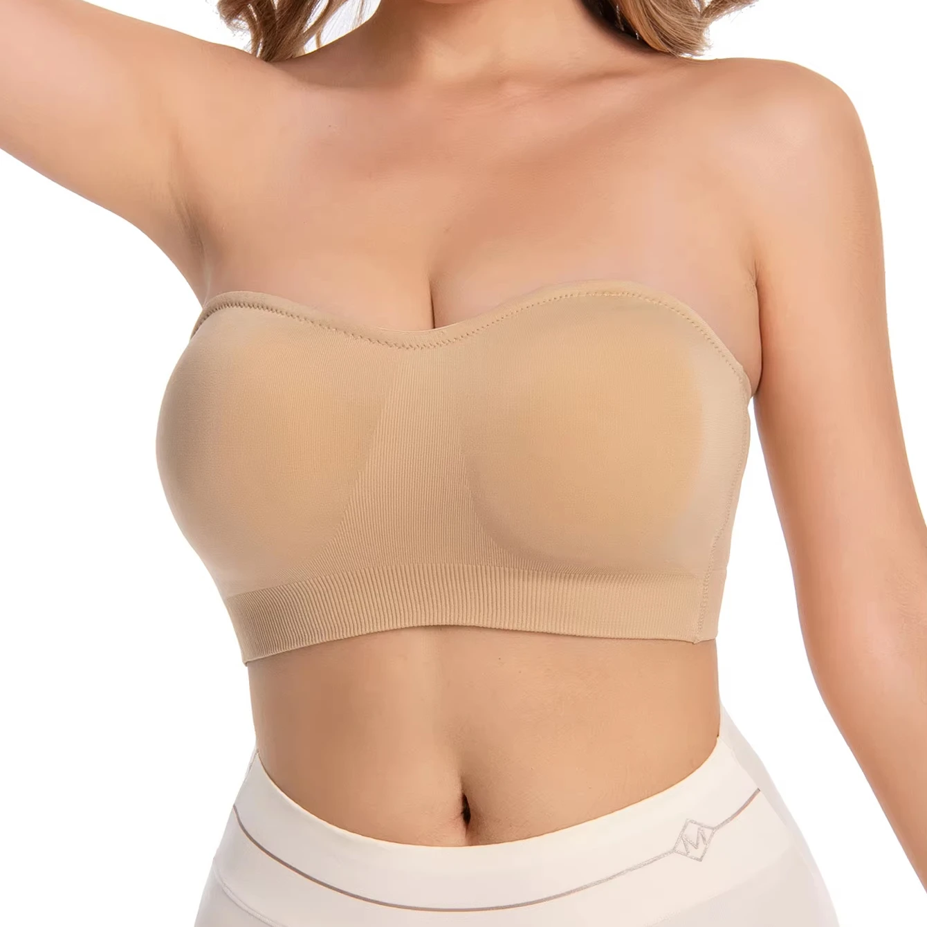 HKRXEC Strapless Seamless Support Everyday Bra