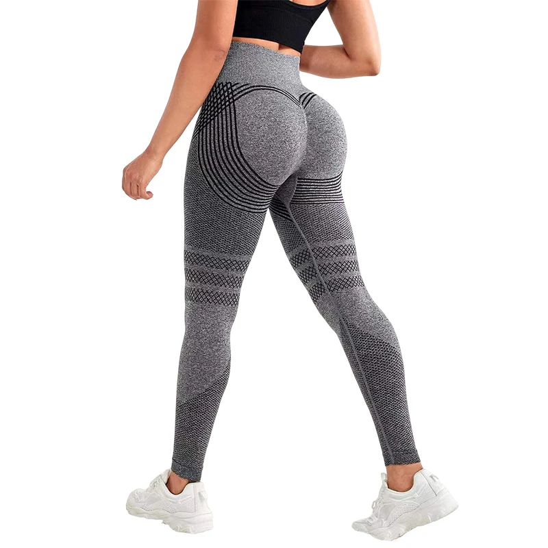 HKRXEC High-Waist Sculpting Leggings in Light Blue