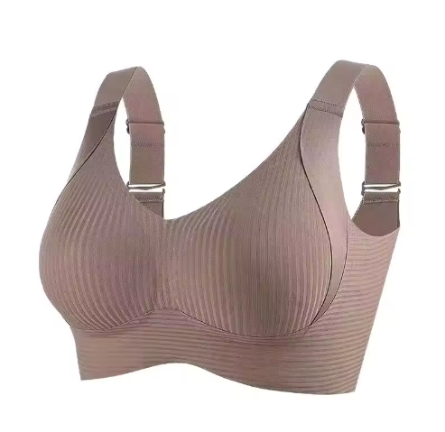 HKRXEC Seamless Wide-Strap Wireless Support Everyday Bra