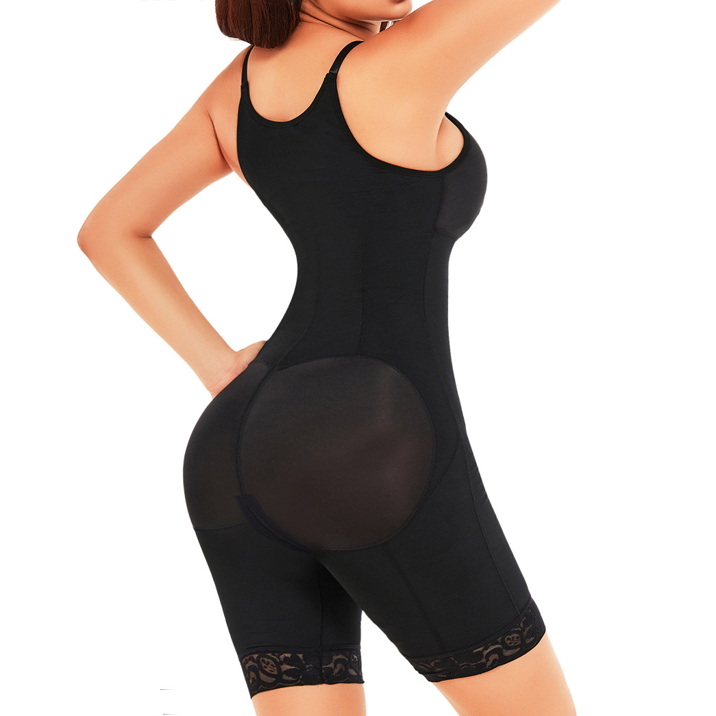 HKRXEC Seamless Scoop-Neck Mid-Thigh Shaping Bodysuit