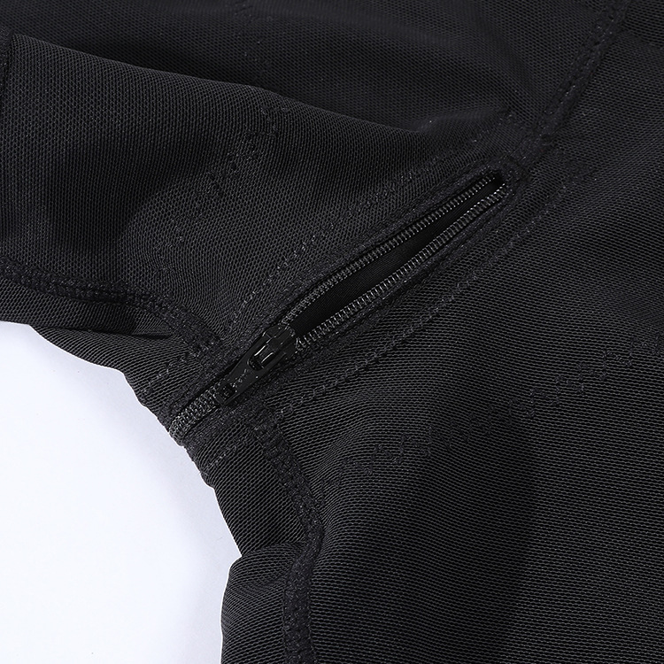 HKRXEC Seamless Scoop-Neck Mid-Thigh Shaping Bodysuit